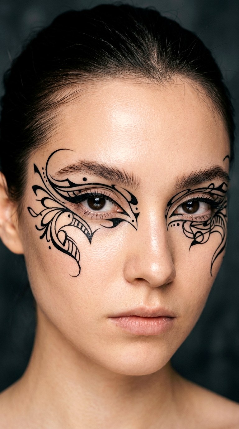 Artistic Line Art Eyeliner - 22 Trending eyeliner styles  2026