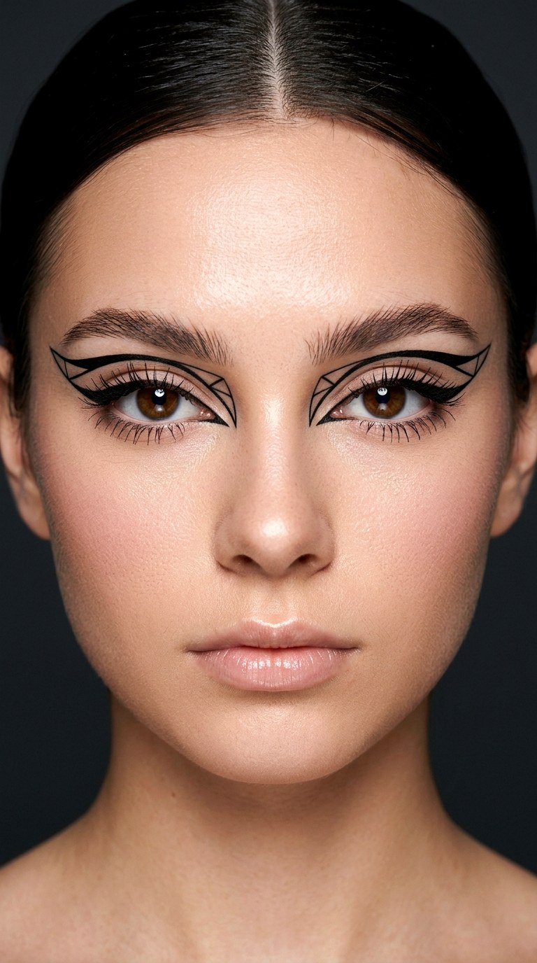 Graphic Floating Eyeliner - 22 Trending eyeliner styles  2026
