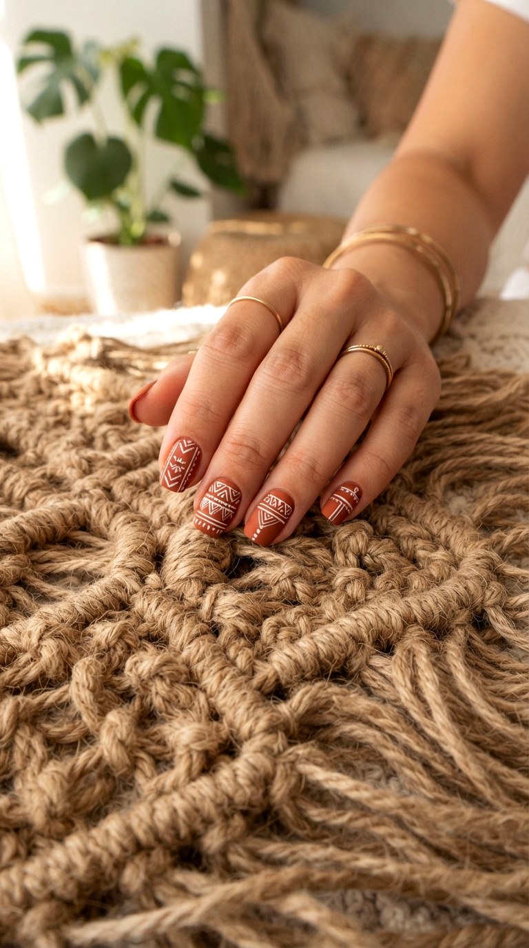 Macrame Knot Nautical Nails - 30 nautical nails