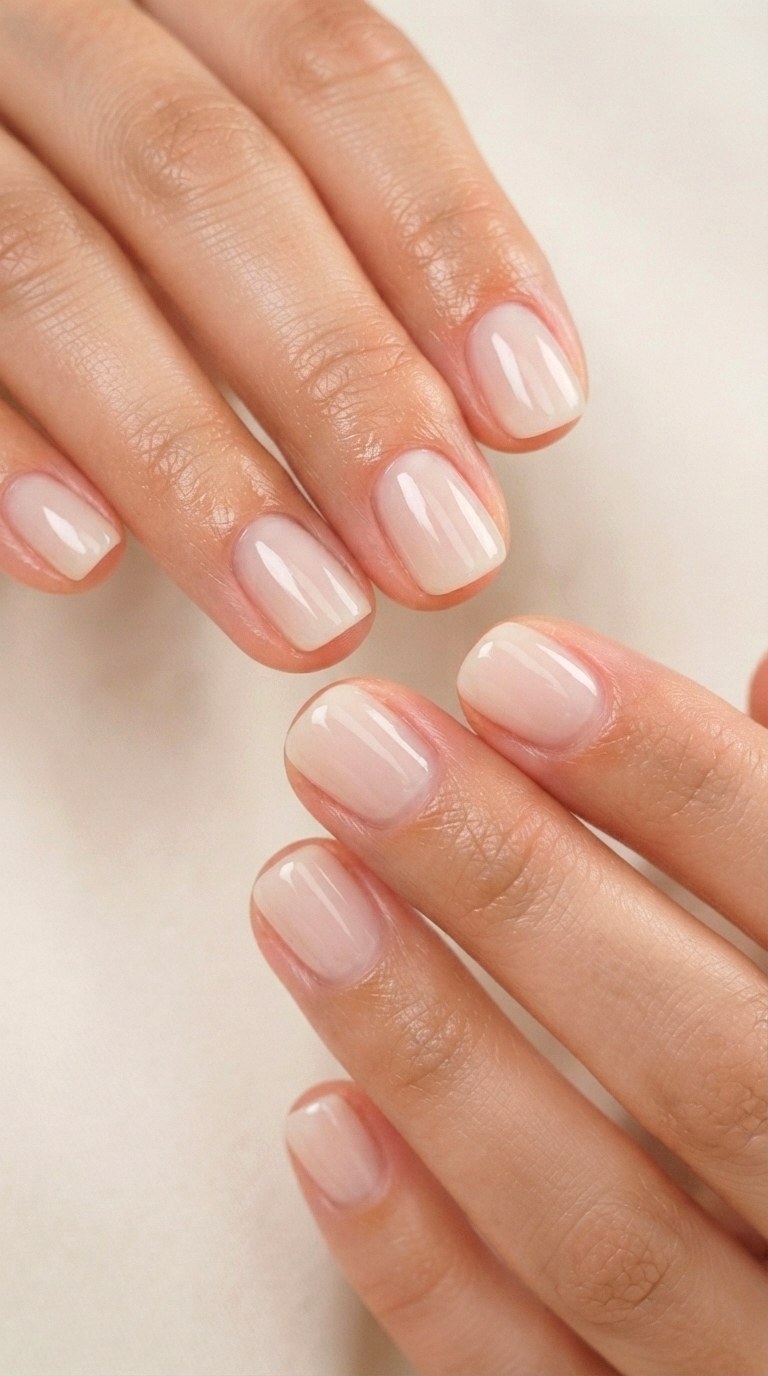 Milky Sheer Jelly White - 28 white nails