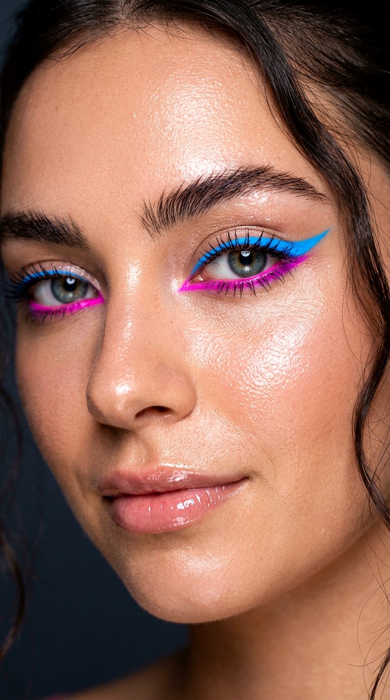 Neon Statement Liner - 22 Trending eyeliner styles  2026