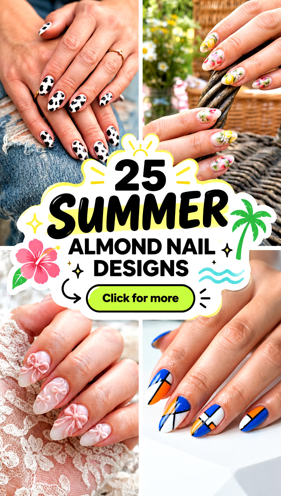 25 Summer Almond Nail Designs - 25 Summer Almond Nail Designs