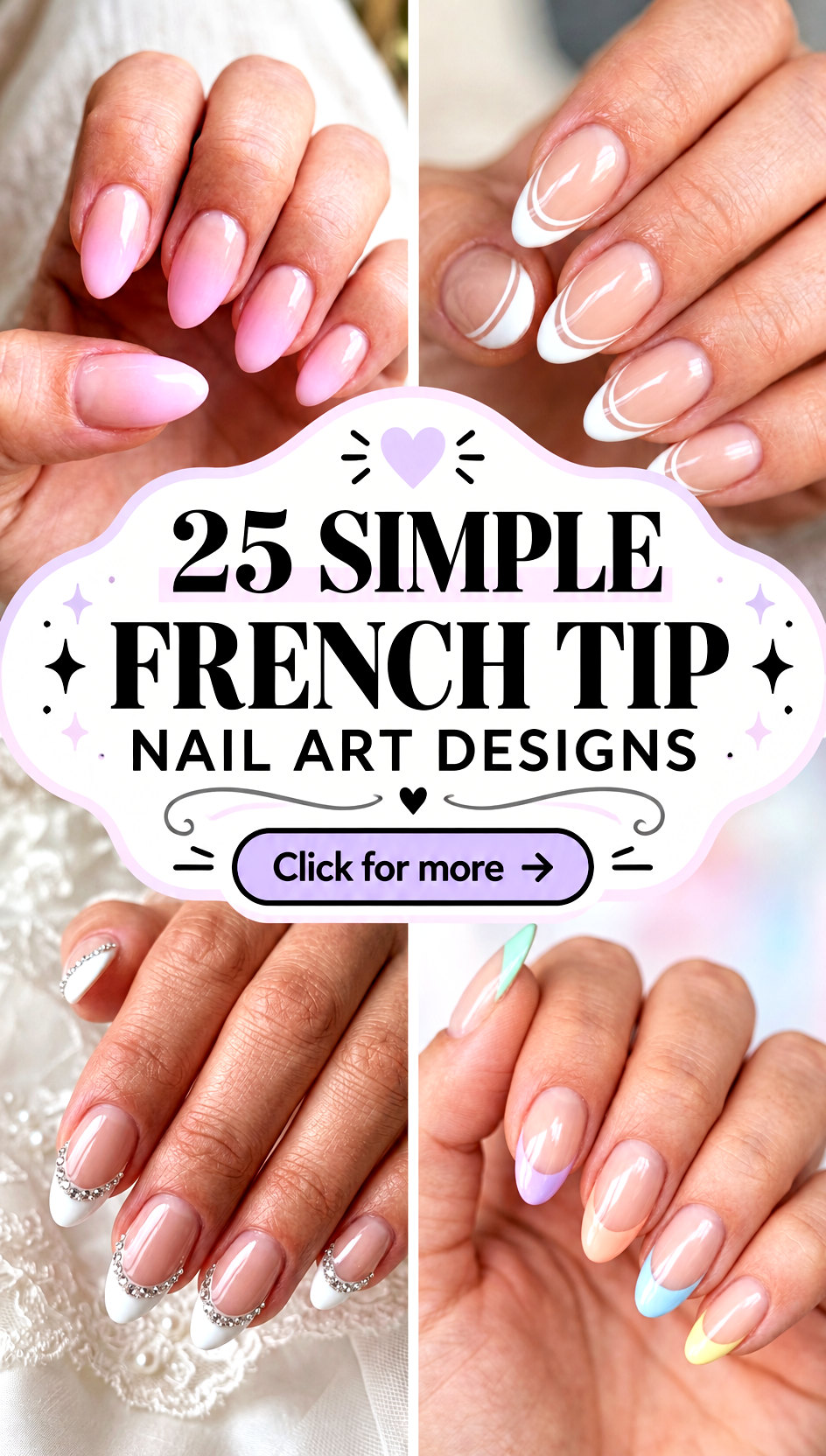 25 simple french tip nail art designs - 25 simple french tip nail art designs