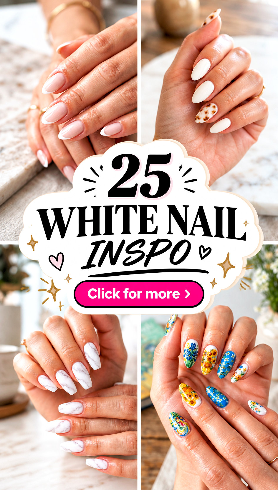 25 white nail inspo - 25 white nail inspo