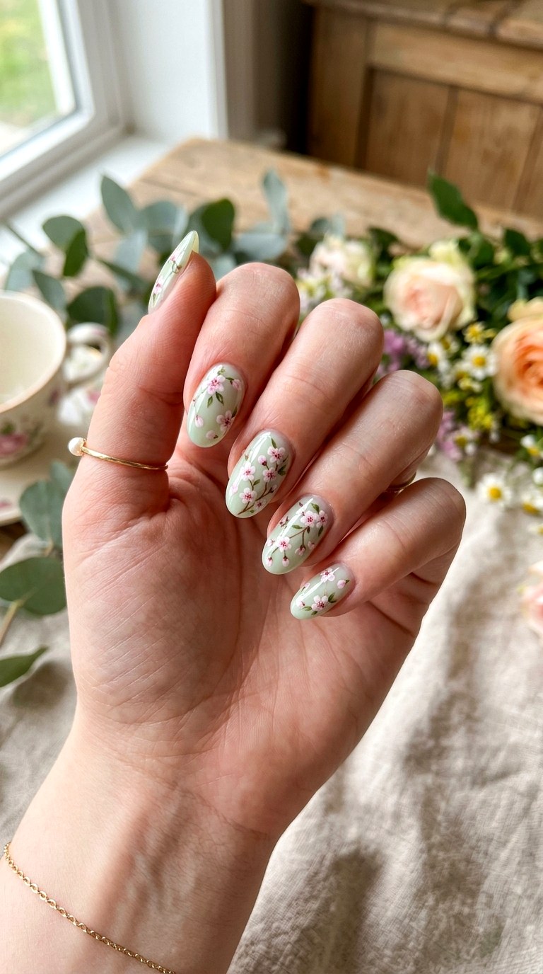 Micro Floral Botanical Art - 25 Nail Art Design Ideas