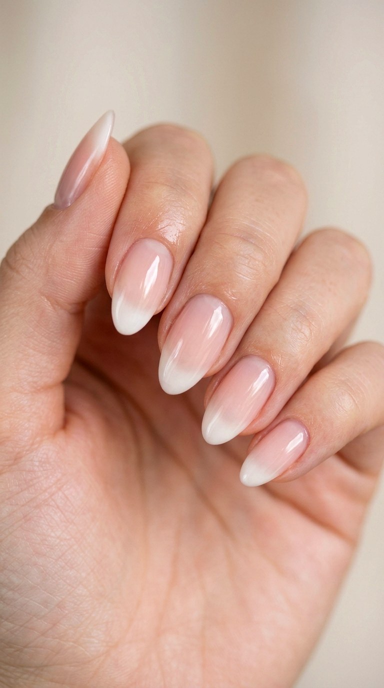 Milky White French Tip Design - 25 simple french tip nail art designs
