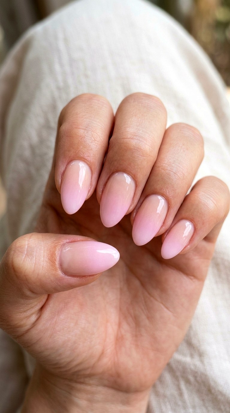 Pastel Pink Ombre French Tips - 25 simple french tip nail art designs