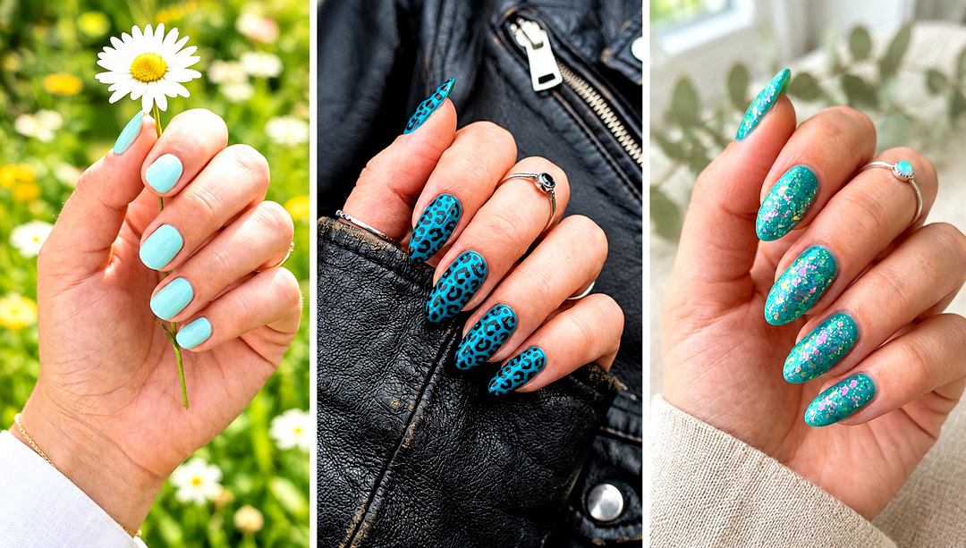 25 Teal Nail Color Ideas