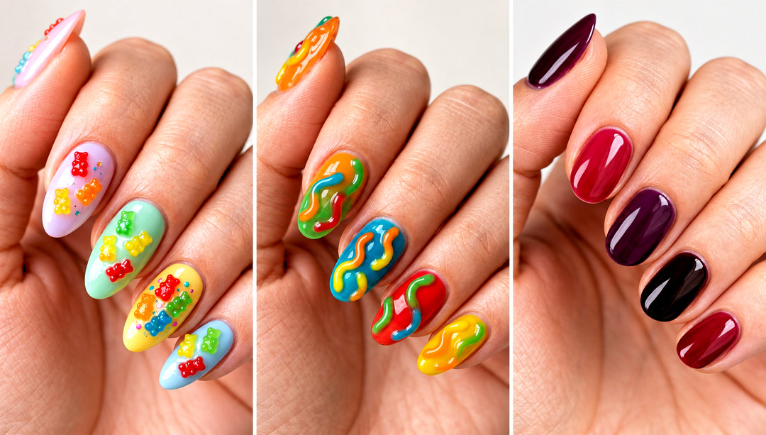 25 gummy nail art
