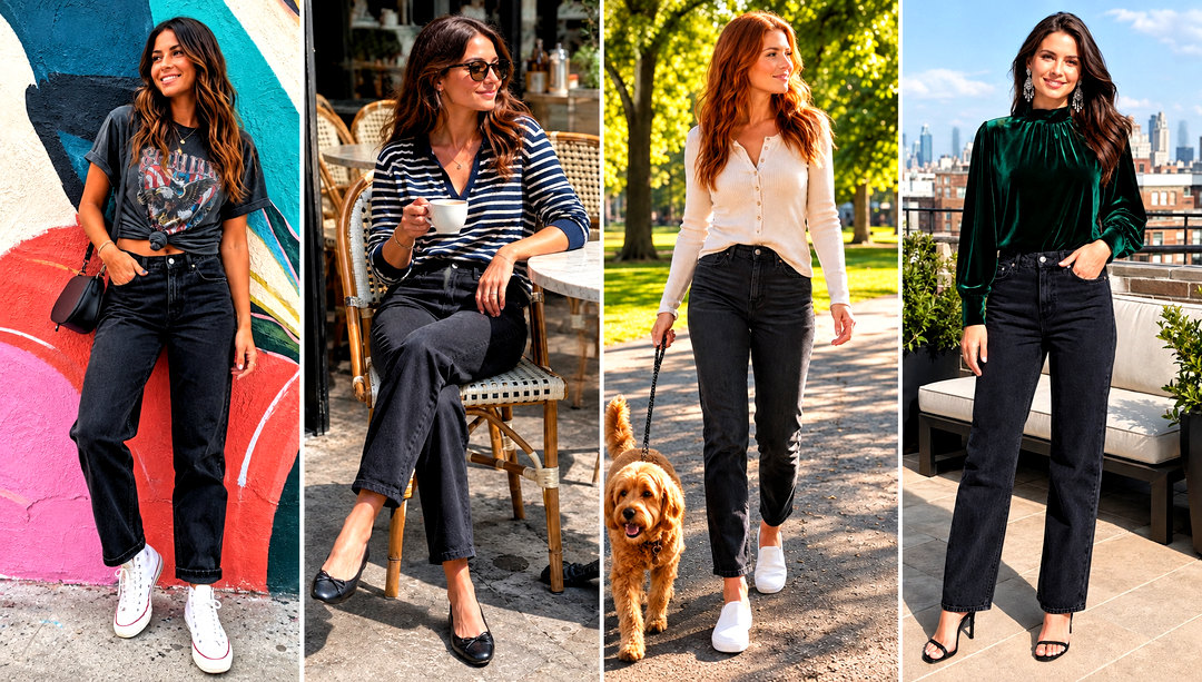 20 Black Washed Jeans Outfit Ideas for Effortlessly Cool Days