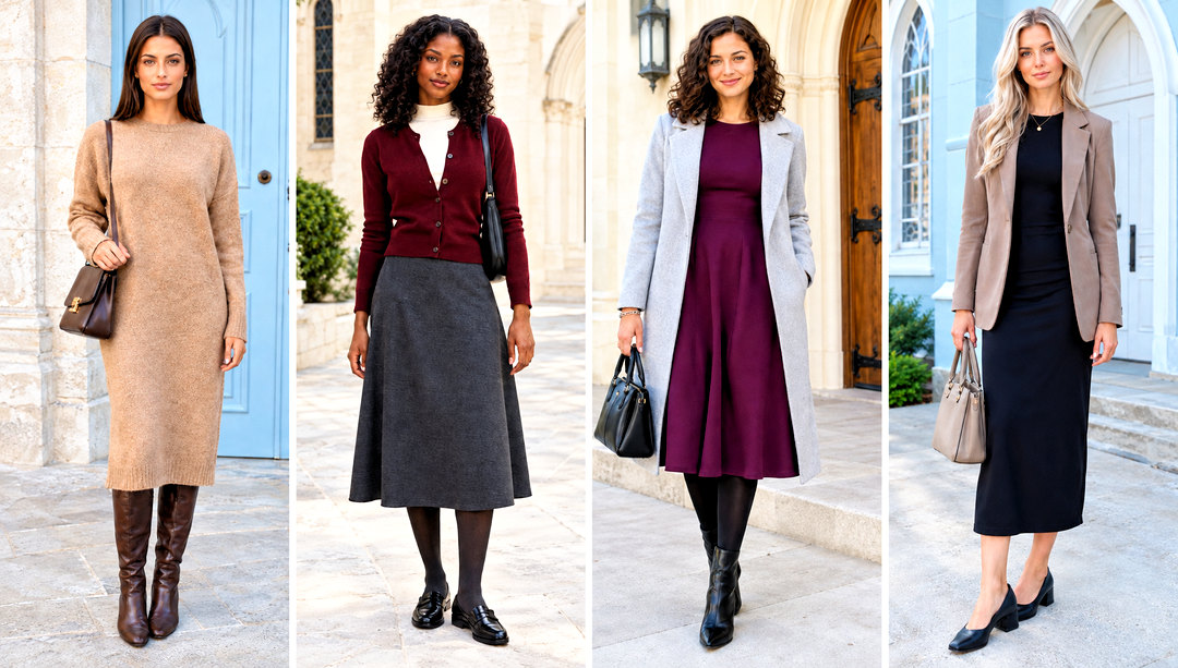 20 Fall Church Outfit Ideas for Cozy Elegant Sunday Style