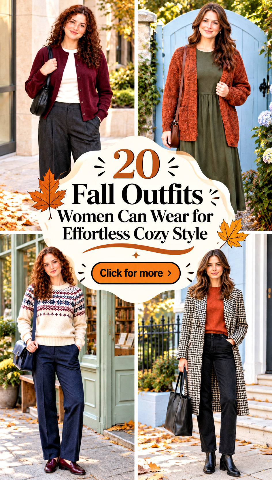 20 Fall Outfits Women Can Wear for Effortless Cozy Style - 20 Fall Outfits Women Can Wear for Effortless Cozy Style