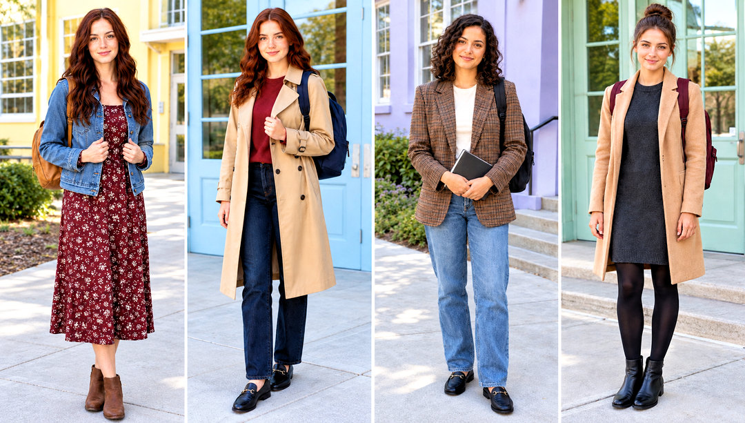 20 Fall Outfits for School for Cozy Confident Class Days