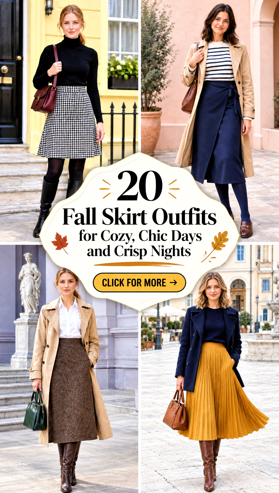 20 Fall Skirt Outfits for Cozy Chic Days and Crisp Nights - 20 Fall Skirt Outfits for Cozy, Chic Days and Crisp Nights