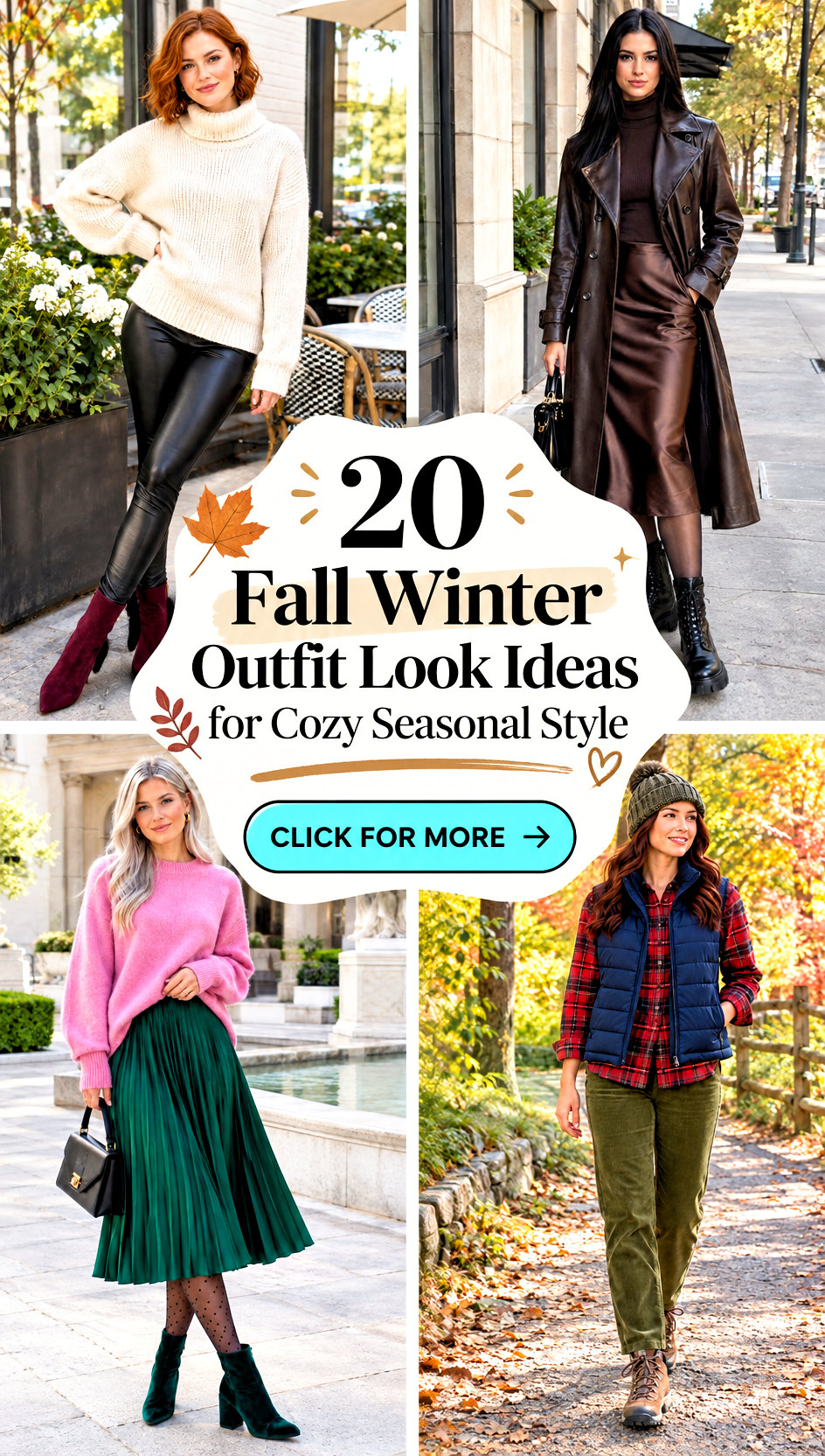 20 Fall Winter Outfit Look Ideas for Cozy Seasonal Style - 20 Fall Winter Outfit Look Ideas for Cozy Seasonal Style