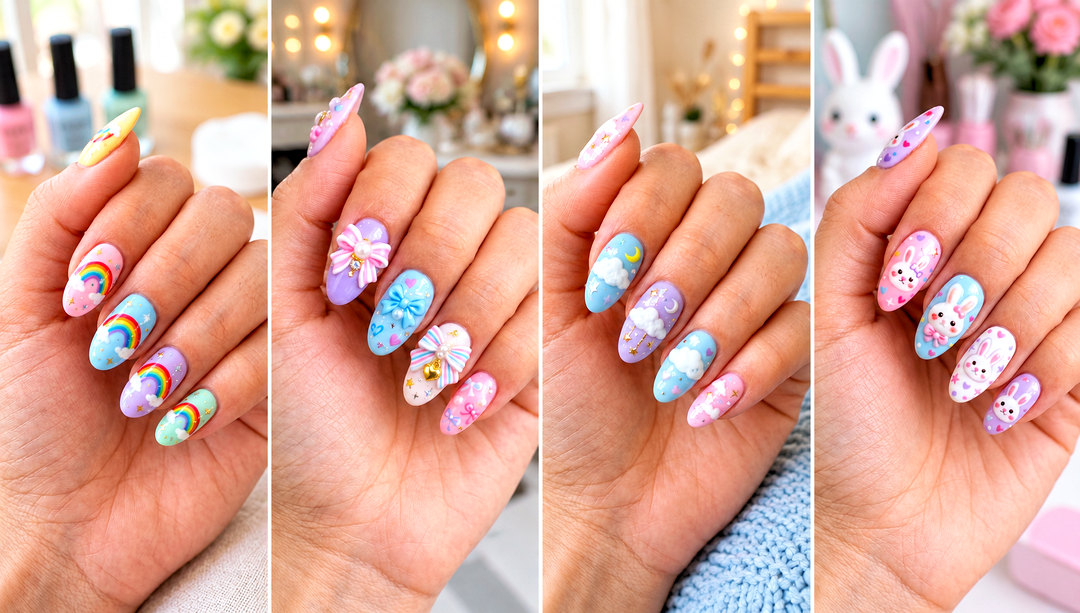 20 Kawaii Nail Design Ideas for a Sweet Playful Manicure