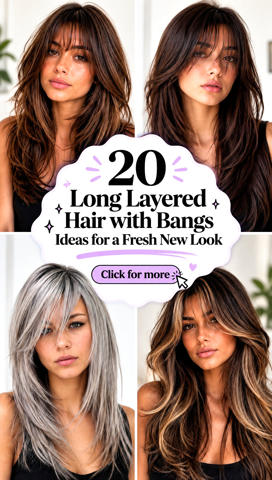 20 Long Layered Hair with Bangs Ideas for a Fresh New Look - 20 Long Layered Hair with Bangs Ideas for a Fresh New Look