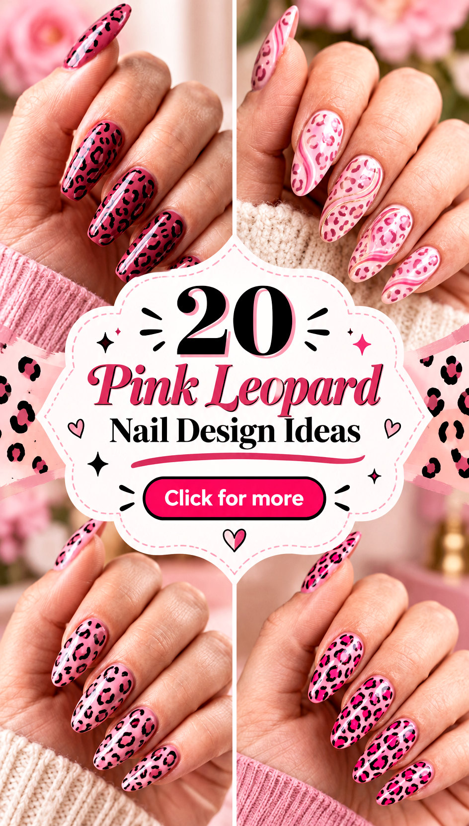20 Pink Leopard Nail Design Ideas for a Bold Weekend Look - 20 Pink Leopard Nail Design Ideas for a Bold Weekend Look
