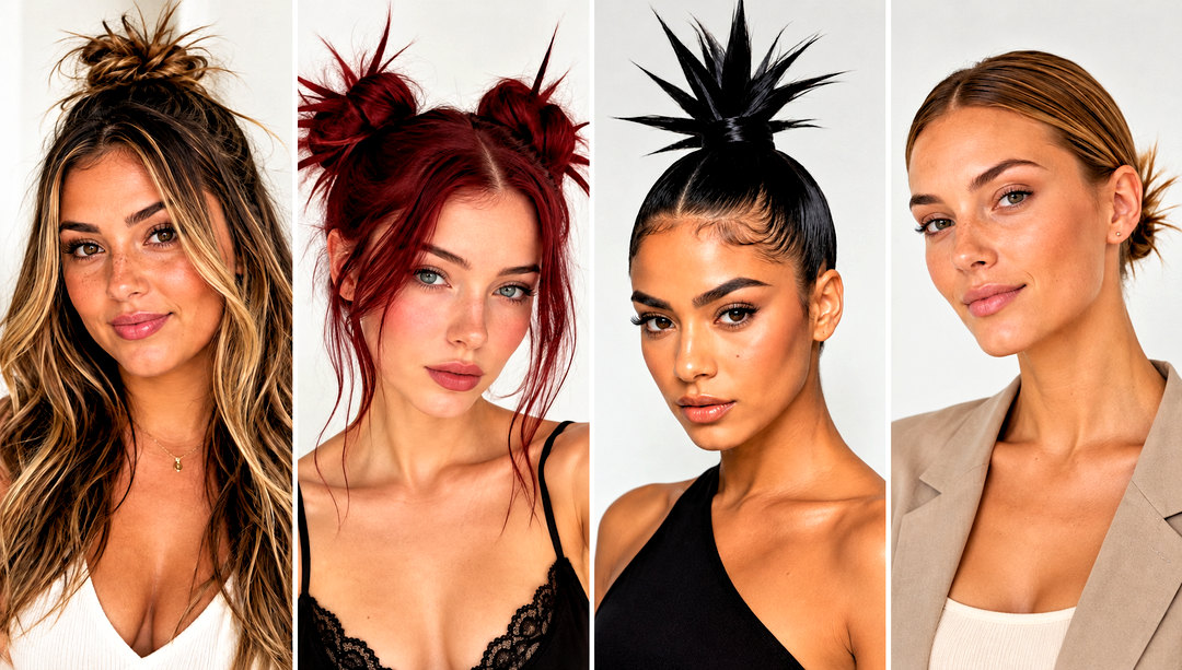 20 Spike Bun Hairstyle Ideas for Edgy Playful Party Looks