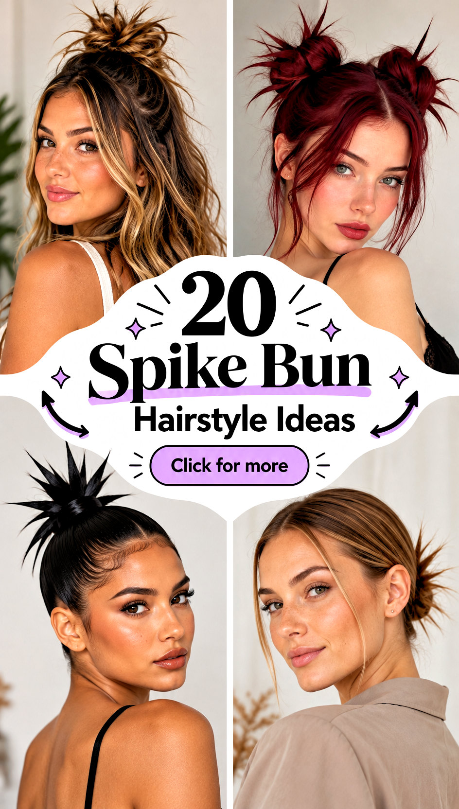 20 Spike Bun Hairstyle Ideas for Edgy Playful Party Looks - 20 Spike Bun Hairstyle Ideas for Edgy, Playful Party Looks