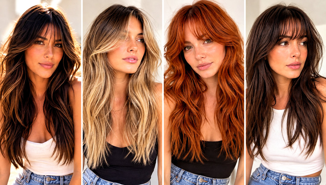 20 Wispy Curtain Bangs Long Hair Ideas for a Soft New Look