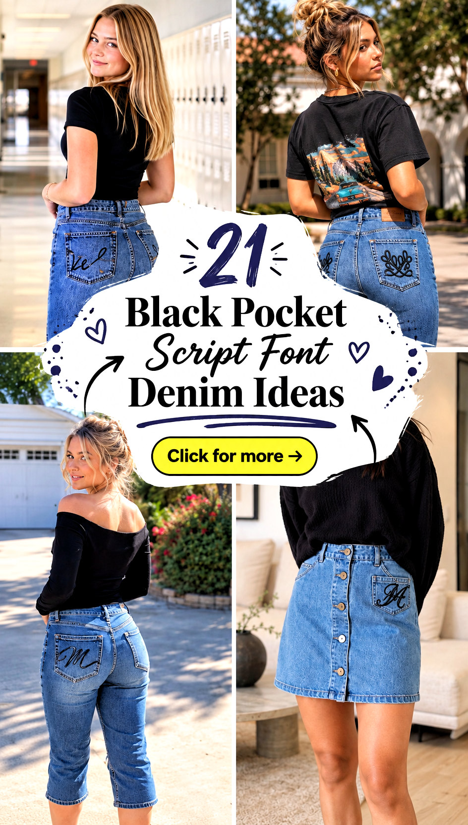 21 Black Pocket Script Font Denim Ideas for Bold DIY Style - 21 Black Pocket Script Font Denim Ideas for Bold DIY Style