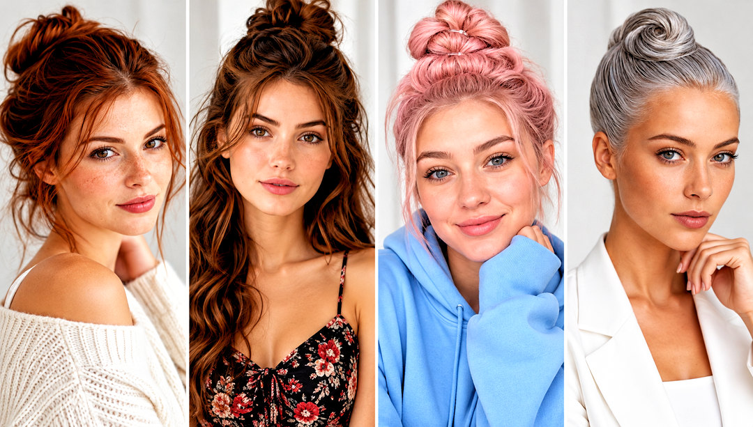 21 Bun Hairstyle Ideas for Chic Effortless Everyday Looks