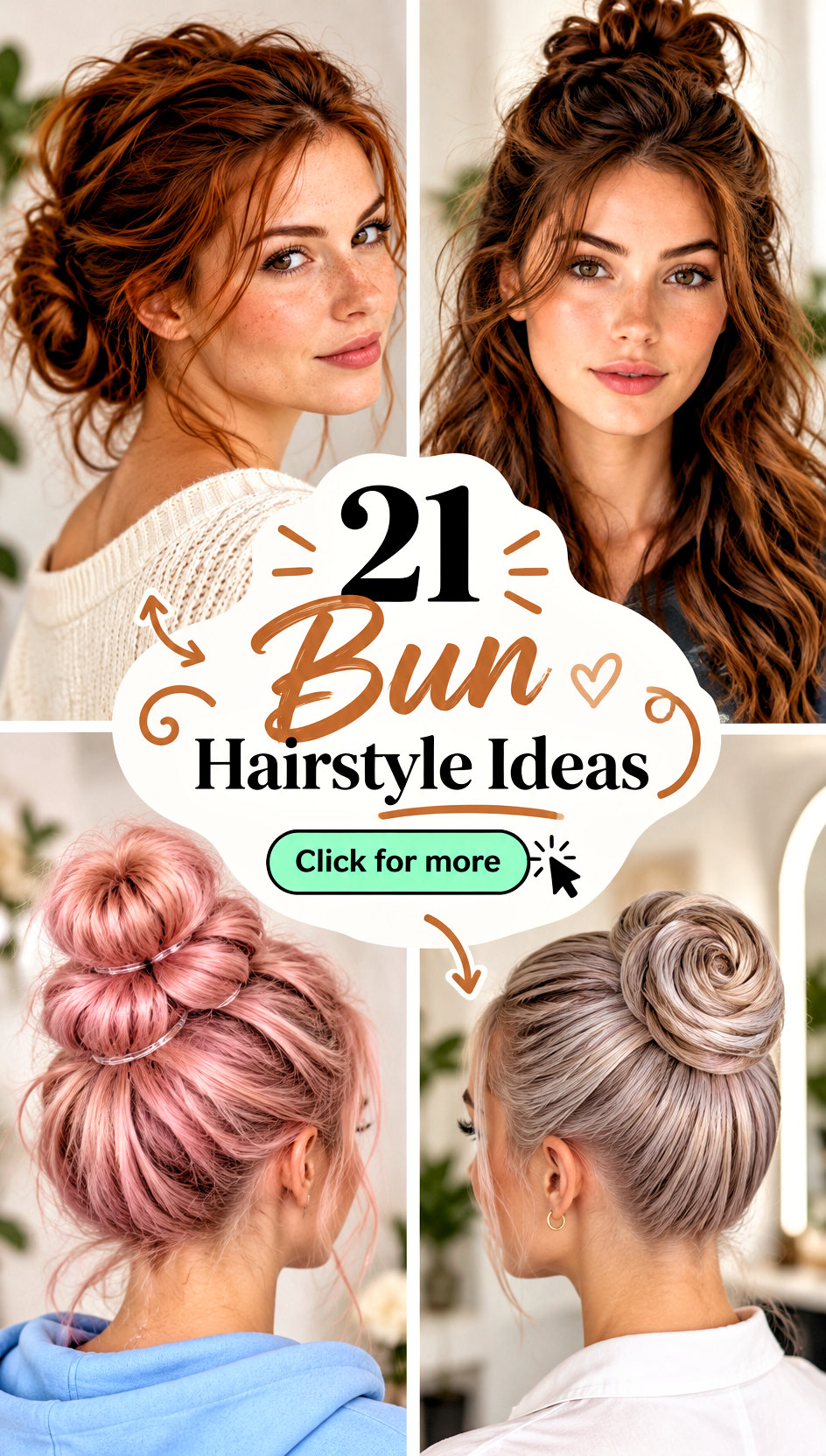 21 Bun Hairstyle Ideas for Chic Effortless Everyday Looks - 21 Bun Hairstyle Ideas for Chic, Effortless Everyday Looks