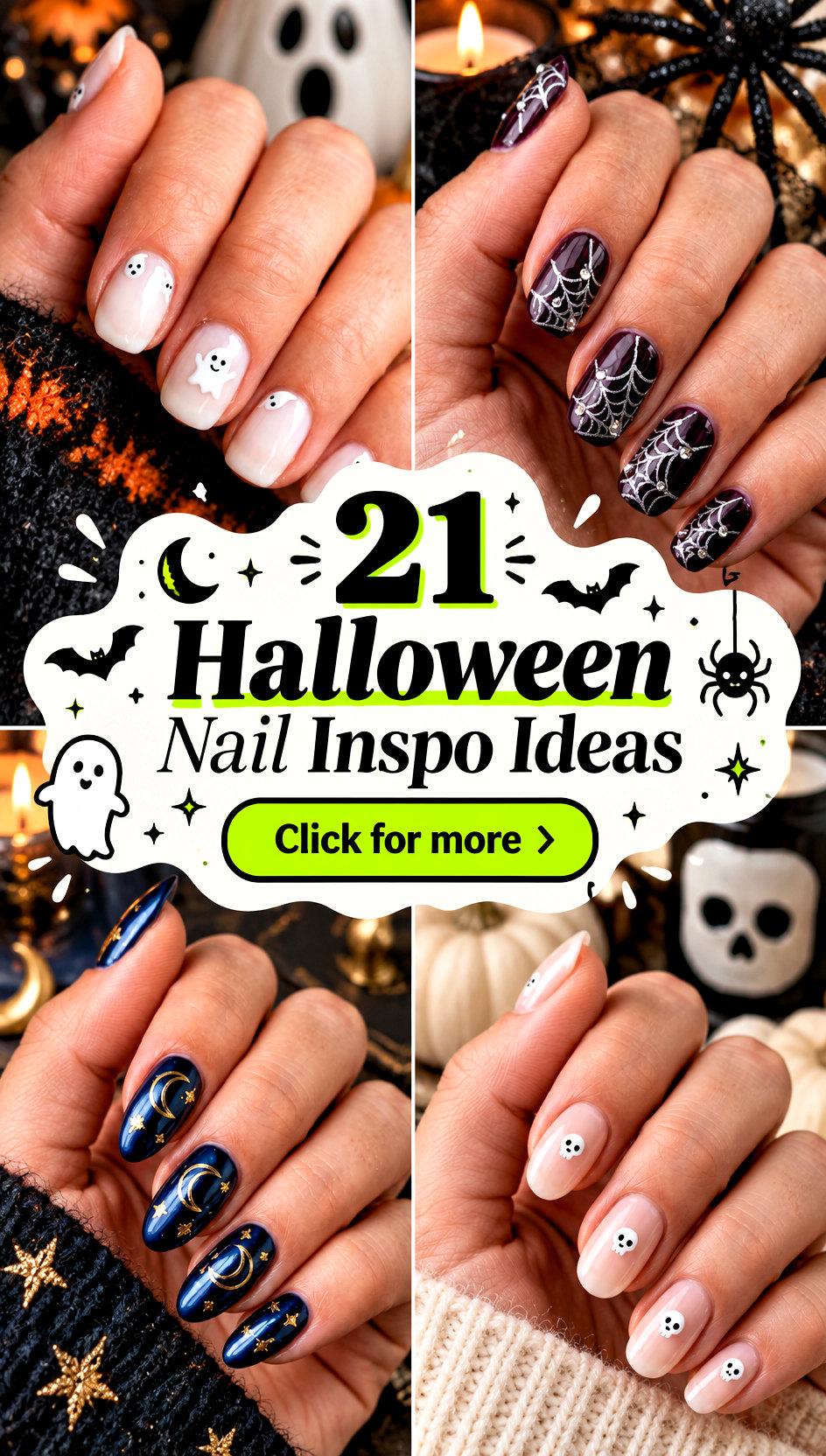 21 Halloween Nail Inspo Ideas for a Cute and Spooky Fall - 21 Halloween Nail Inspo Ideas for a Cute and Spooky Fall