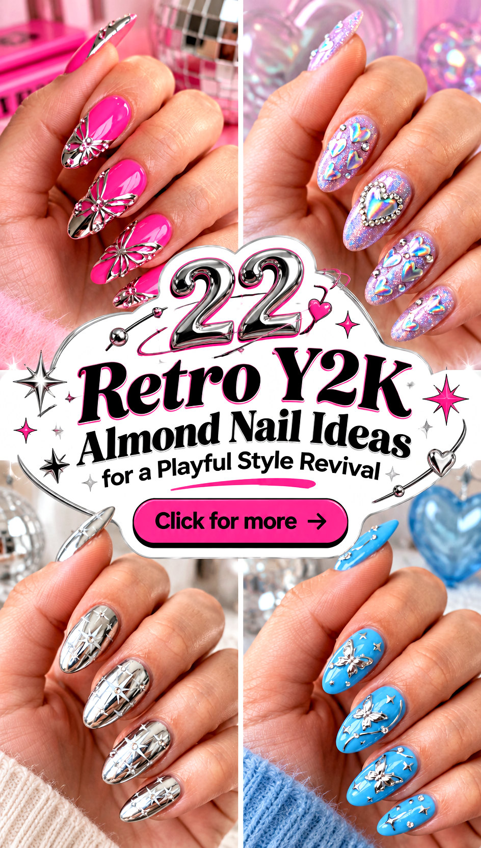 22 Retro Y2K Almond Nail Ideas for a Playful Style Revival - 22 Retro Y2K Almond Nail Ideas for a Playful Style Revival