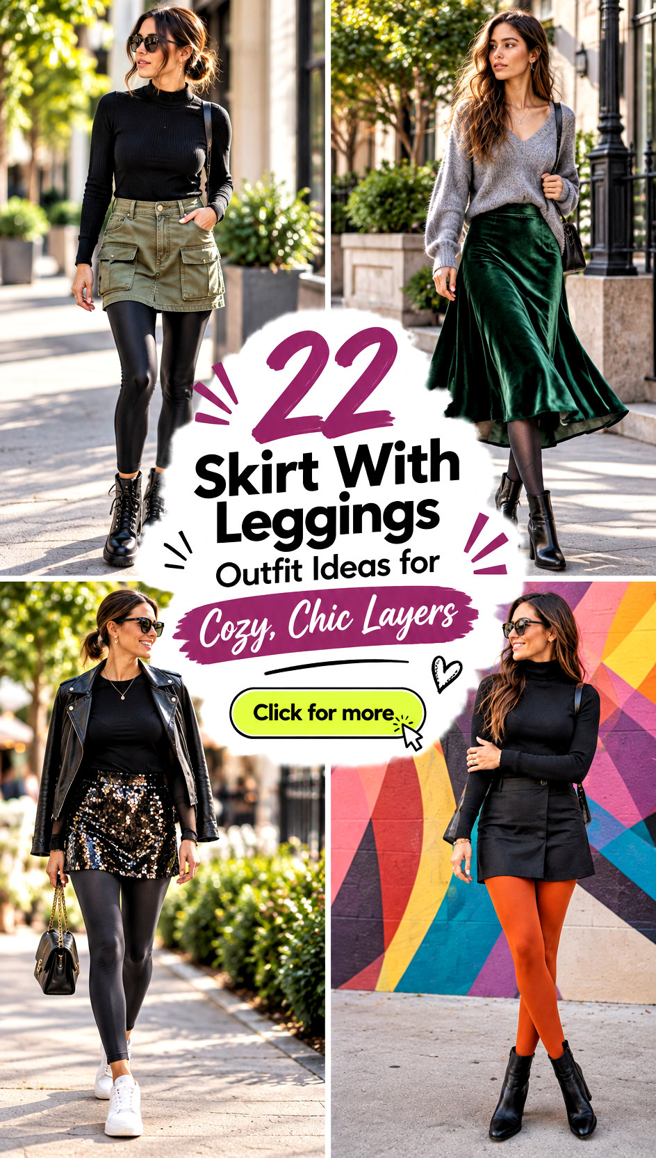 22 Skirt With Leggings Outfit Ideas for Cozy Chic Layers - 22 Skirt With Leggings Outfit Ideas for Cozy, Chic Layers