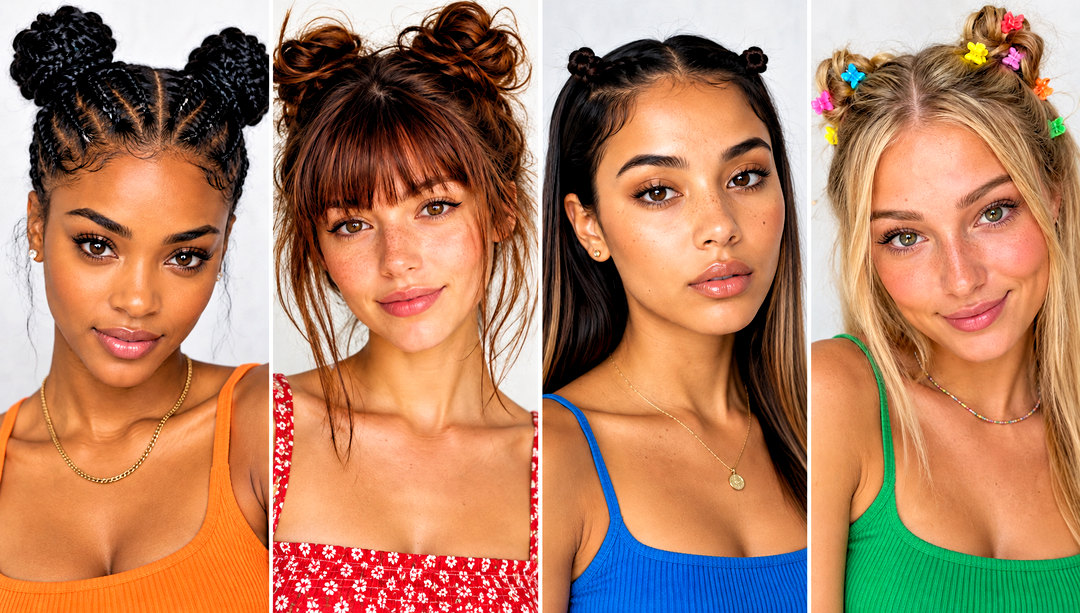22 Space Bun Hairstyle Ideas for Playful Festival Looks