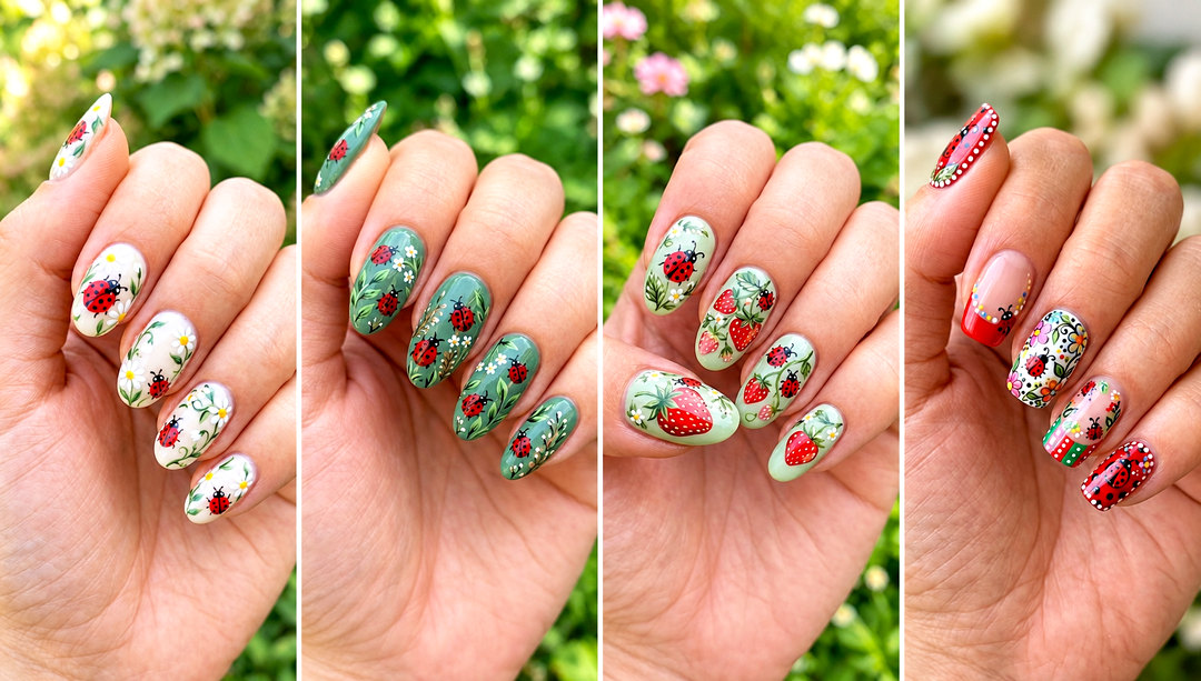 22 Trendy Ladybug Nail Ideas for a Charming Spring Mani
