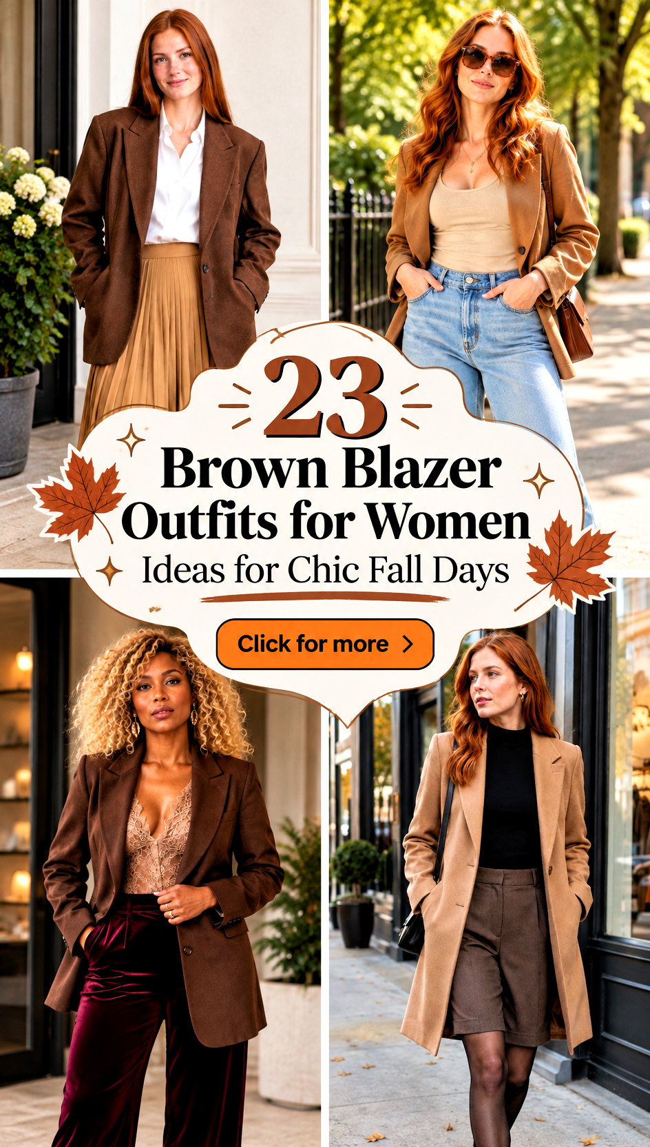 23 Brown Blazer Outfits for Women Ideas for Chic Fall Days - 23 Brown Blazer Outfits for Women Ideas for Chic Fall Days