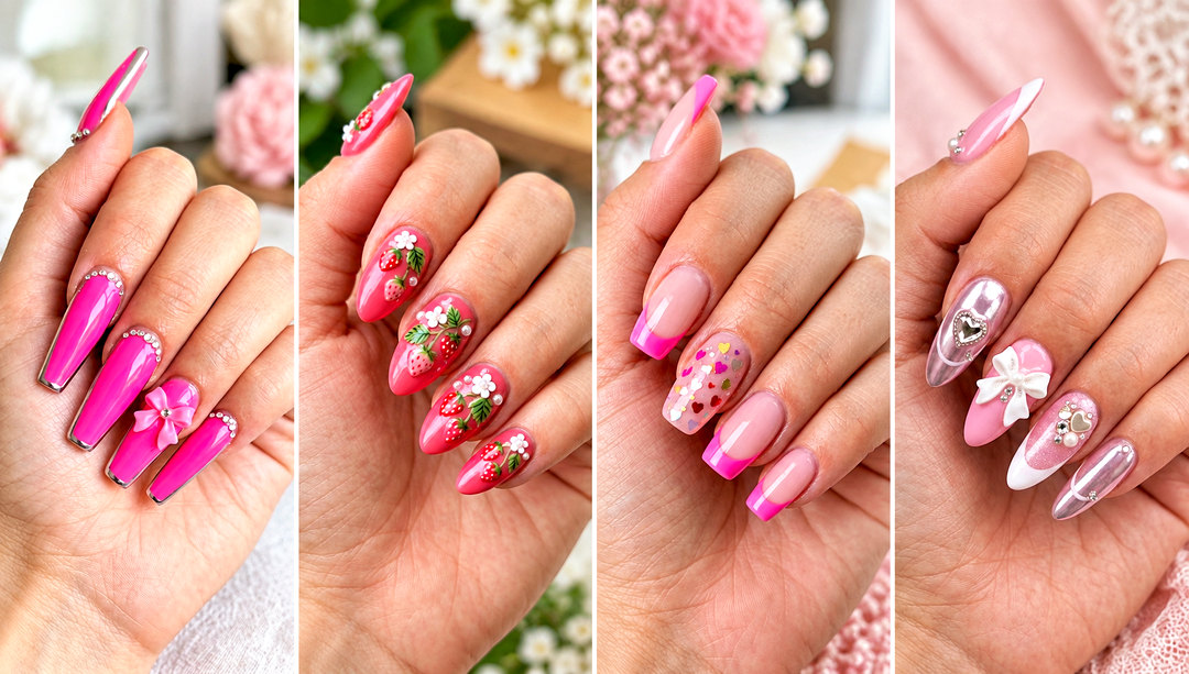 23 Girly Acrylic Nail Ideas for a Sweet Playful Style Refresh
