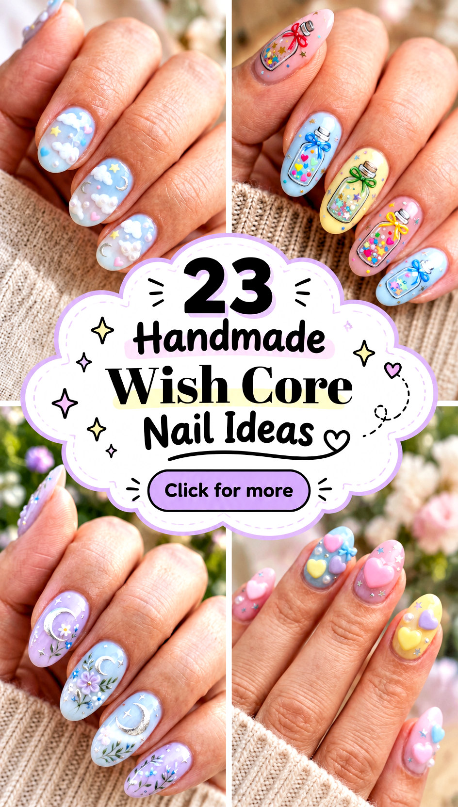 23 Handmade Wish Core Nail Ideas for a Dreamy Personal Touch - 23 Handmade Wish Core Nail Ideas for a Dreamy Personal Touch