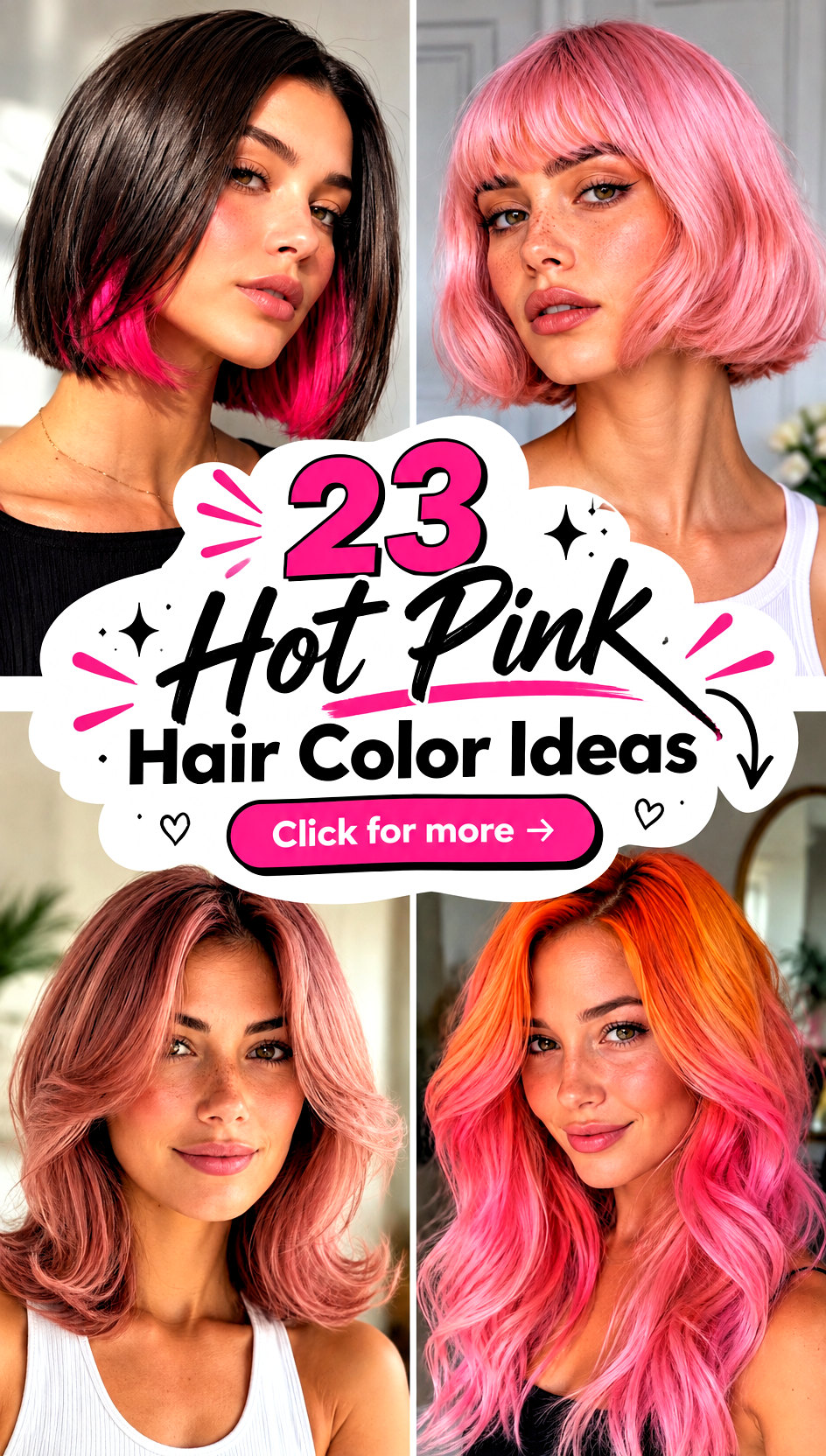 23 Hot Pink Hair Color Ideas for a Bold Playful Makeover - 23 Hot Pink Hair Color Ideas for a Bold, Playful Makeover