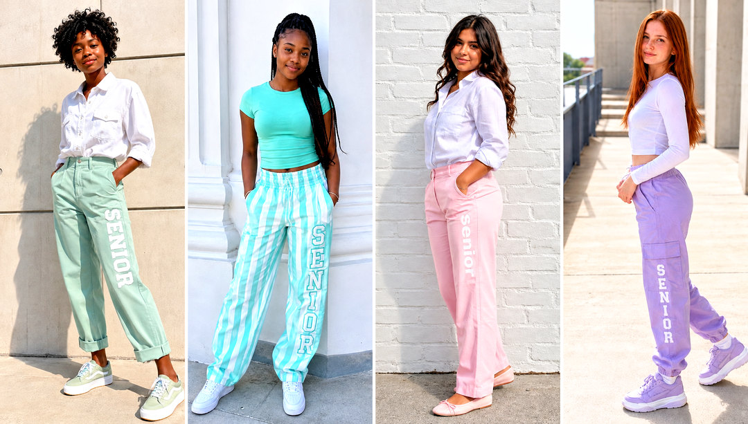 23 Pastel Color Scheme Senior Pants Ideas for a Sweet Send-Off