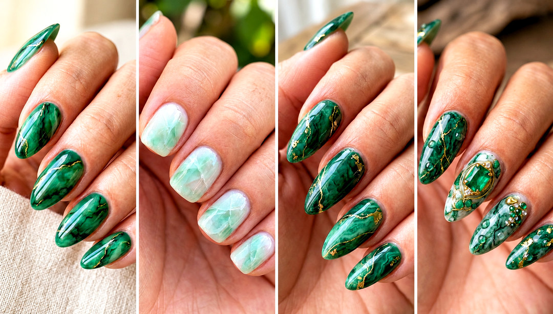 23 Rendering Green Stone Nail Ideas for a Rich Earthy Look