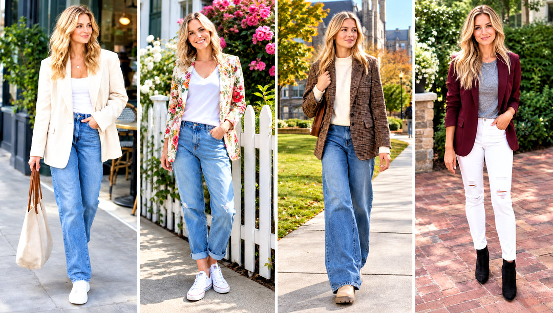 24 Blazer and Jeans Outfit Ideas for Chic Everyday Looks