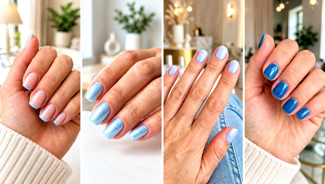 24 Blue Nails Short Ideas for a Fresh Chic Everyday Manicure