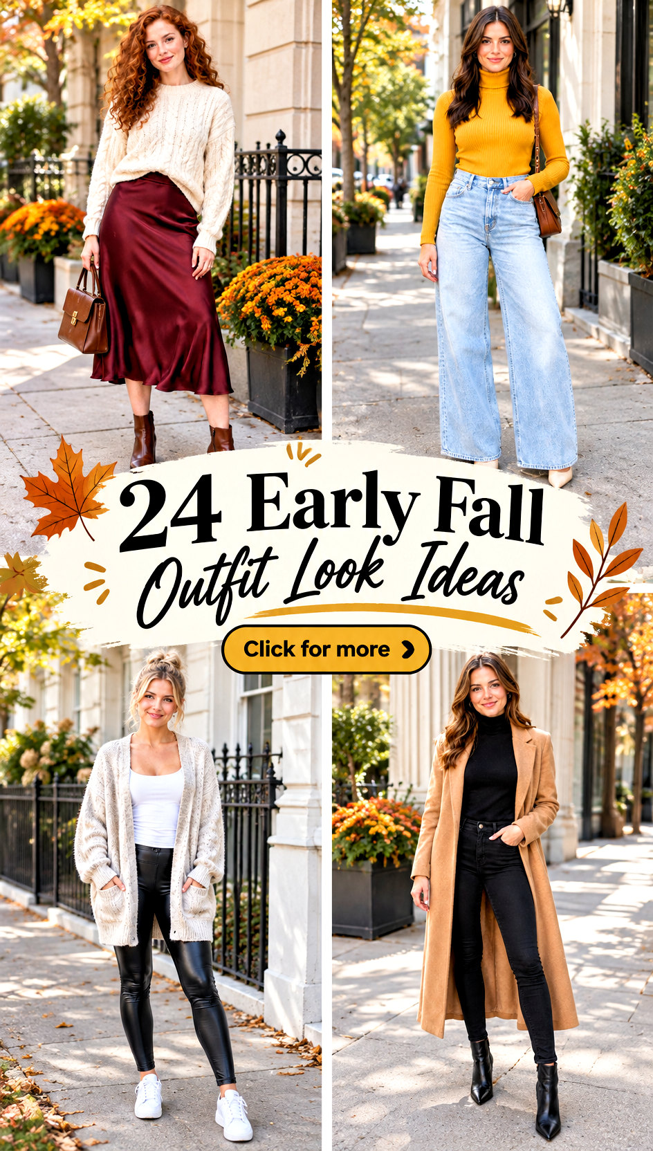 24 Early Fall Outfit Look Ideas for Chic Seasonal Layers - 24 Early Fall Outfit Look Ideas for Chic Seasonal Layers