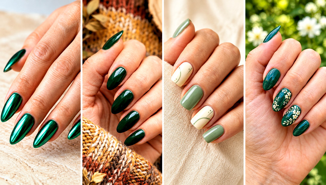 24 Green Nail Ideas for a Fresh and Playful Spring Look