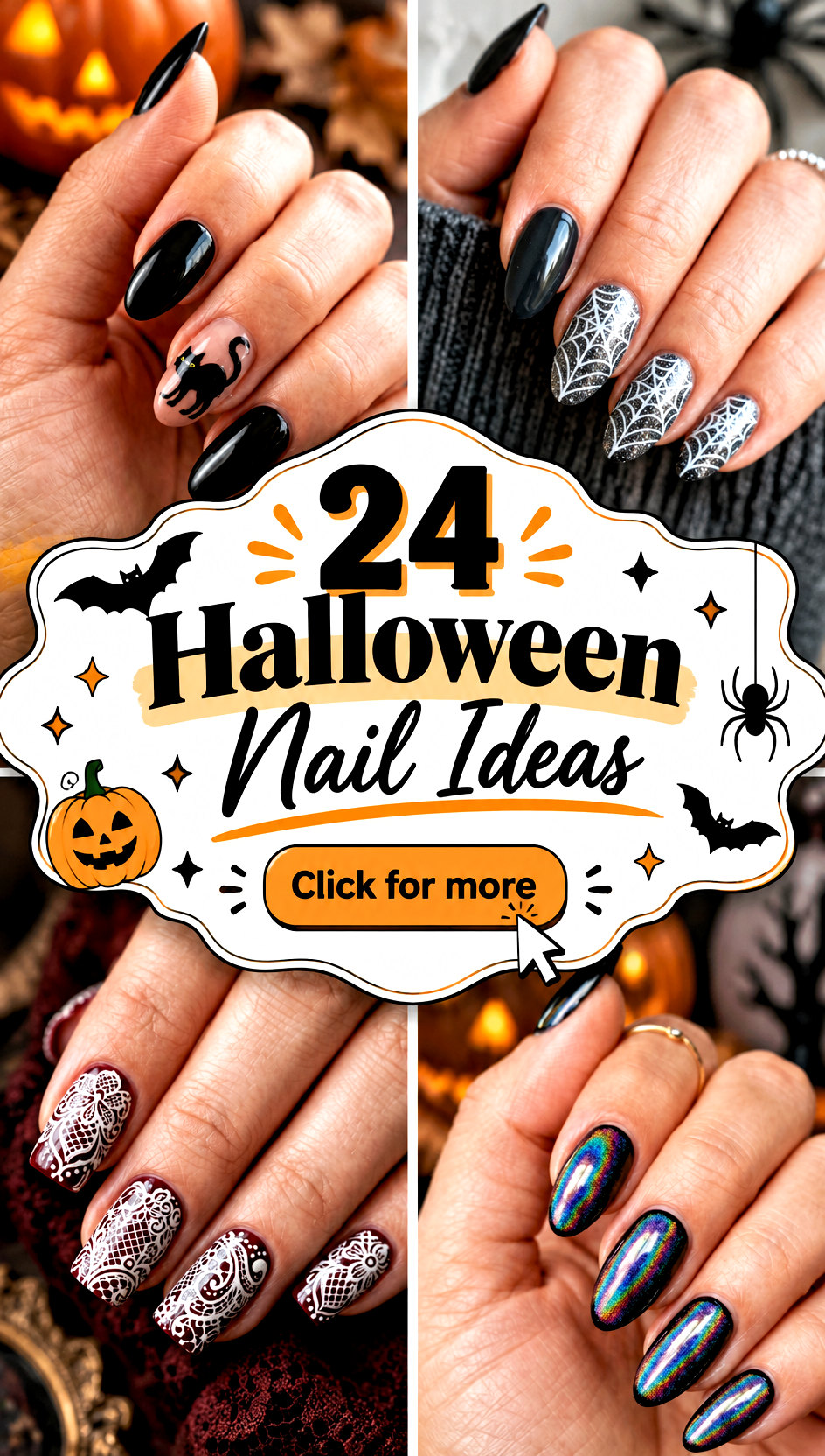 24 Halloween Nail Ideas for Cute and Spooky Costume Parties - 24 Halloween Nail Ideas for Cute and Spooky Costume Parties
