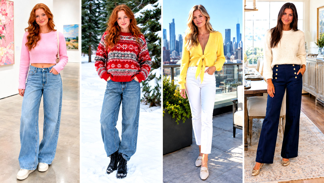 24 Sweater and Jeans Outfit Ideas for Effortless Cozy Days