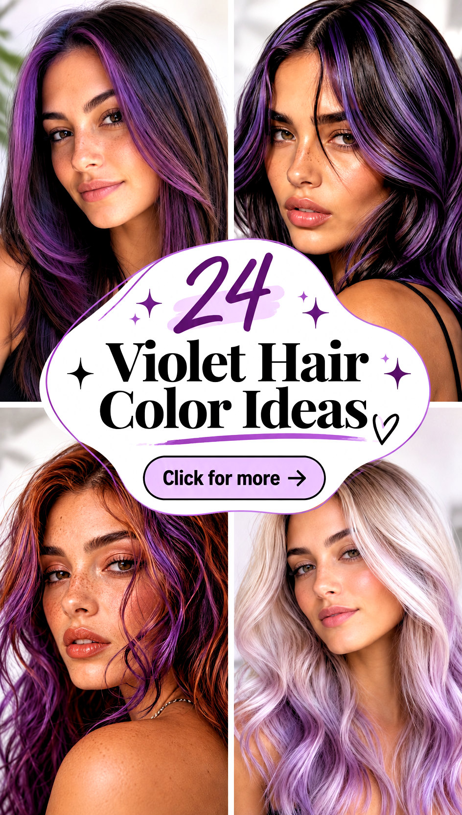24 Violet Hair Color Ideas for a Bold Expressive New Look - 24 Violet Hair Color Ideas for a Bold, Expressive New Look