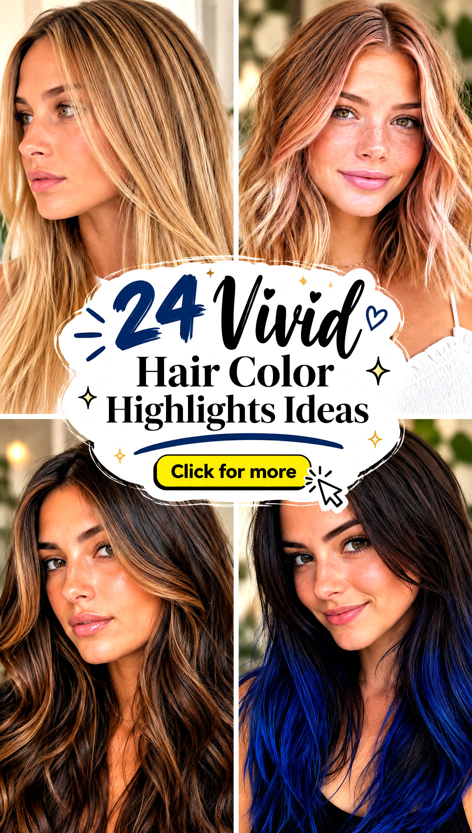 24 Vivid Hair Color Highlights Ideas for Bold Color Lovers - 24 Vivid Hair Color Highlights Ideas for Bold Color Lovers