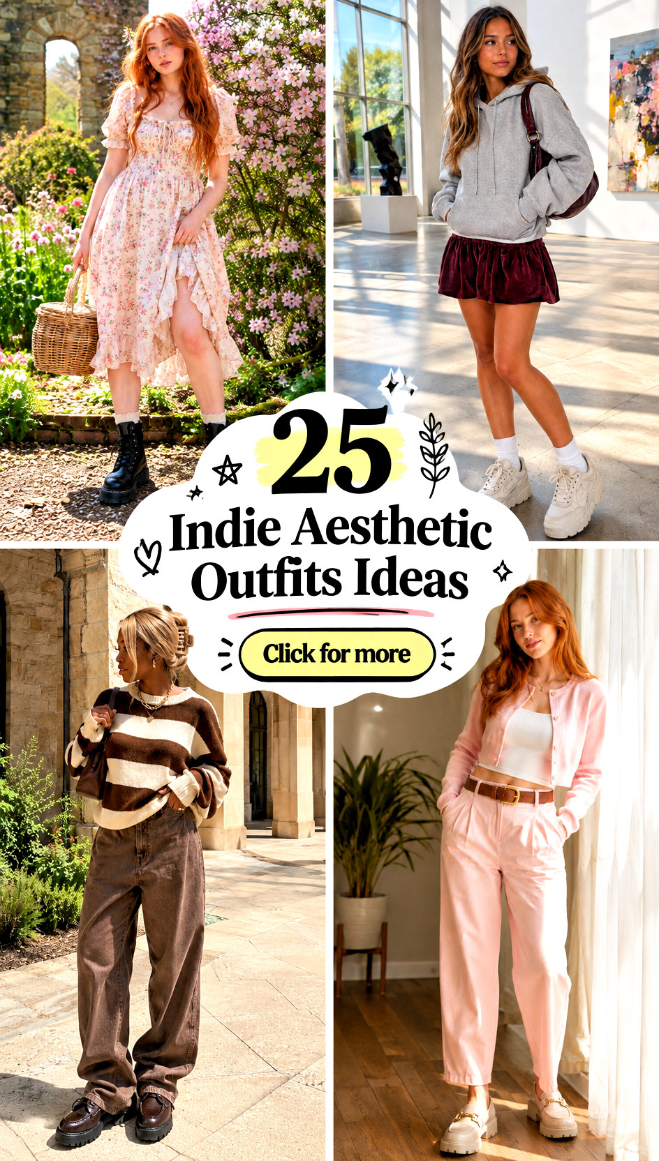 25 Indie Aesthetic Outfits Ideas for Creative Campus Style - 25 Indie Aesthetic Outfits Ideas for Creative Campus Style