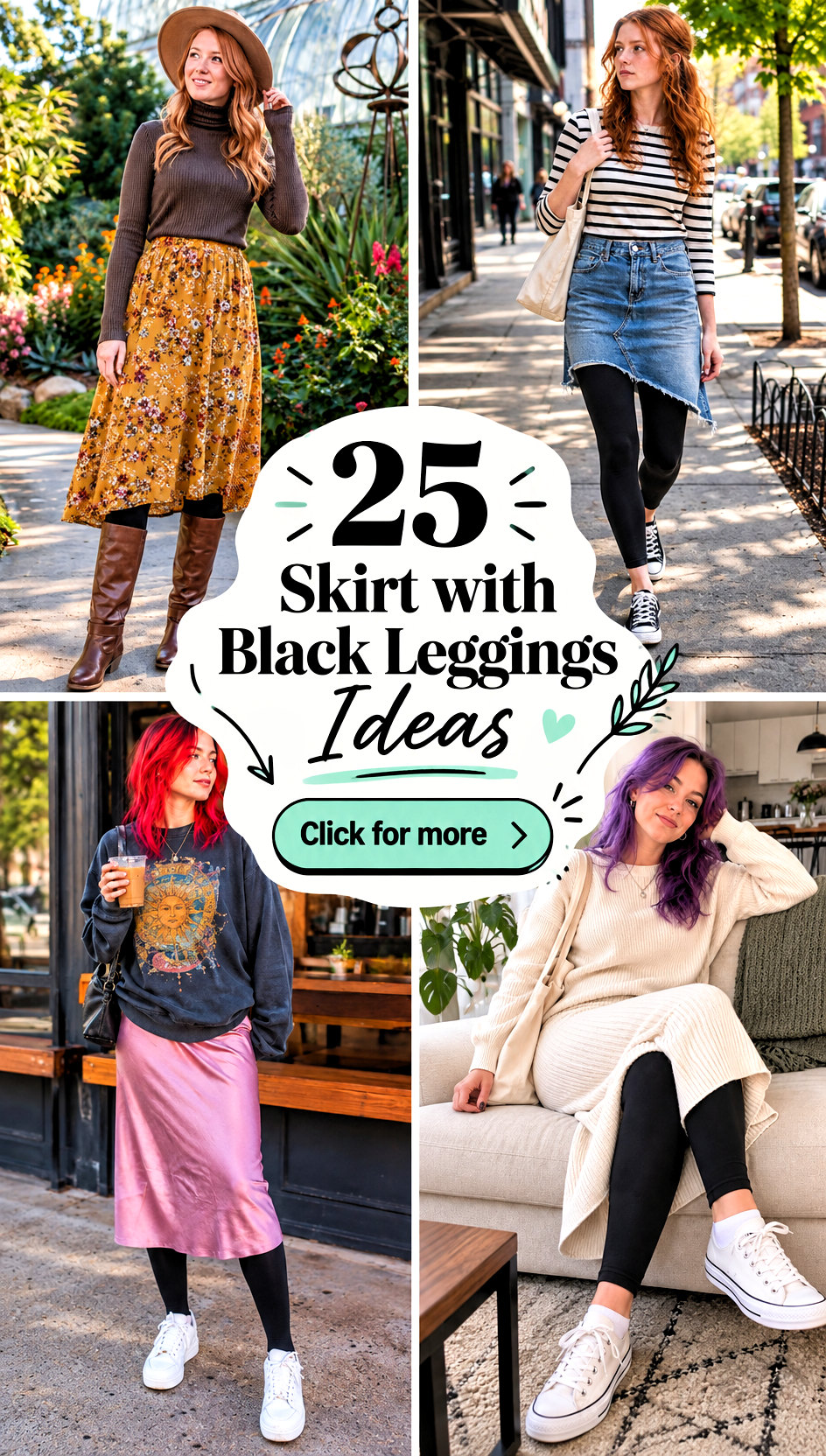 25 Skirt with Black Leggings Ideas for Cozy Chic Outfits - 25 Skirt with Black Leggings Ideas for Cozy, Chic Outfits