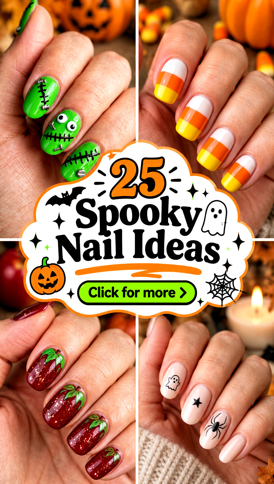 25 Spooky Nail Ideas for Hauntingly Chic Halloween Looks - 25 Spooky Nail Ideas for Hauntingly Chic Halloween Looks